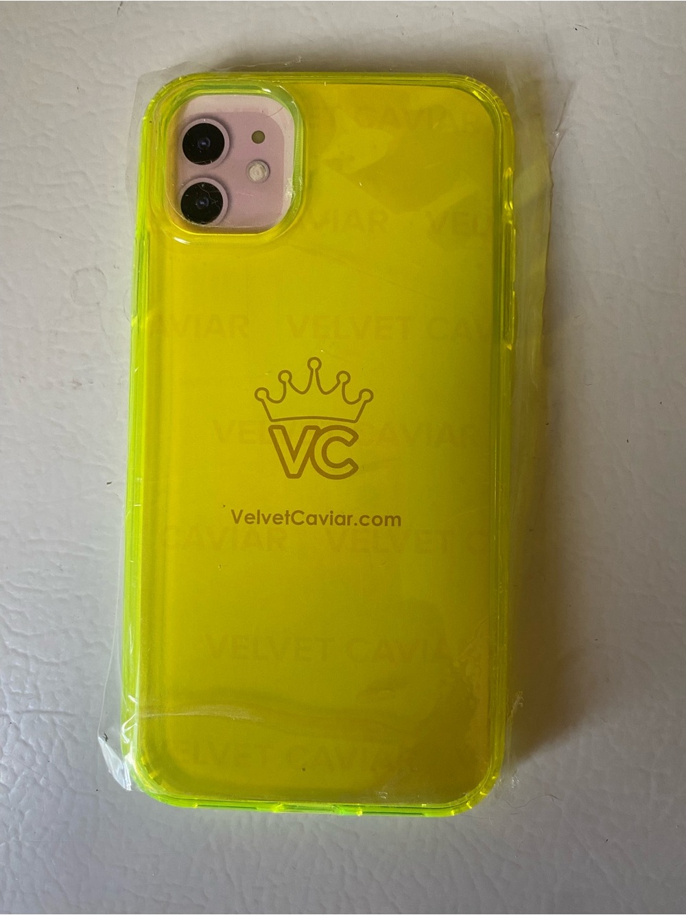 Velvet Caviar Neon Yellow iPhone 11 Case